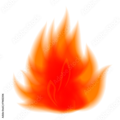 Vector symbol of fire