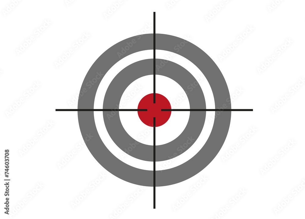 Einfache Dartscheibe - Vektor Einfache Dartscheibe - Vektor