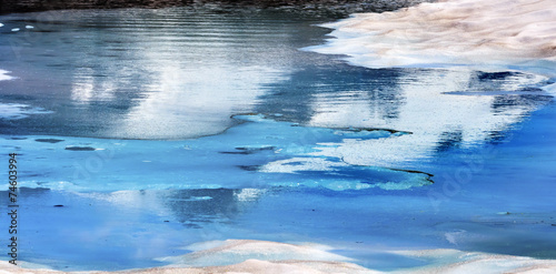 Mount Shuksan Blue Snow Pool Abstract Artist Point Washington US