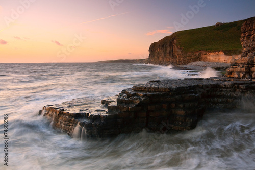 Monknash beach in Glamorgan, Wales, UK.