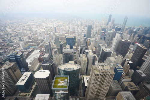 aerial view chicago