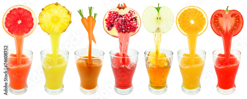 Fototapeta fresh juices
