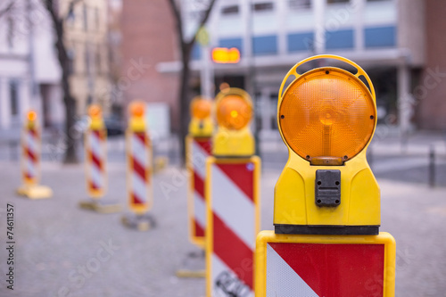 construction lights background