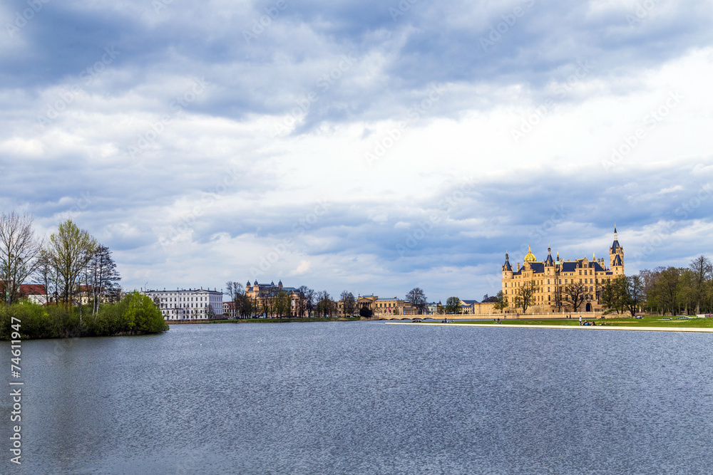 Fototapeta premium famous schwerin castle , Germany
