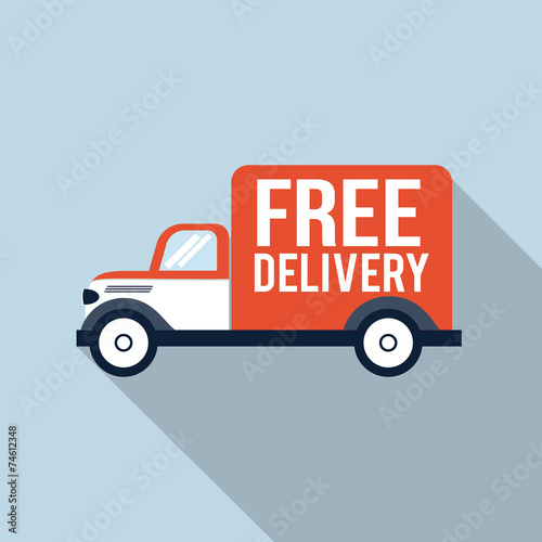 Free delivery truck