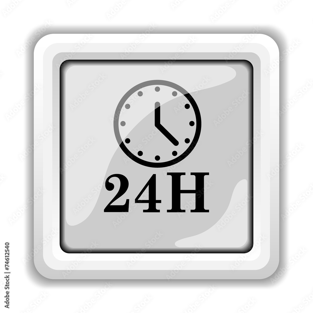 24H clock icon 24H clock icon