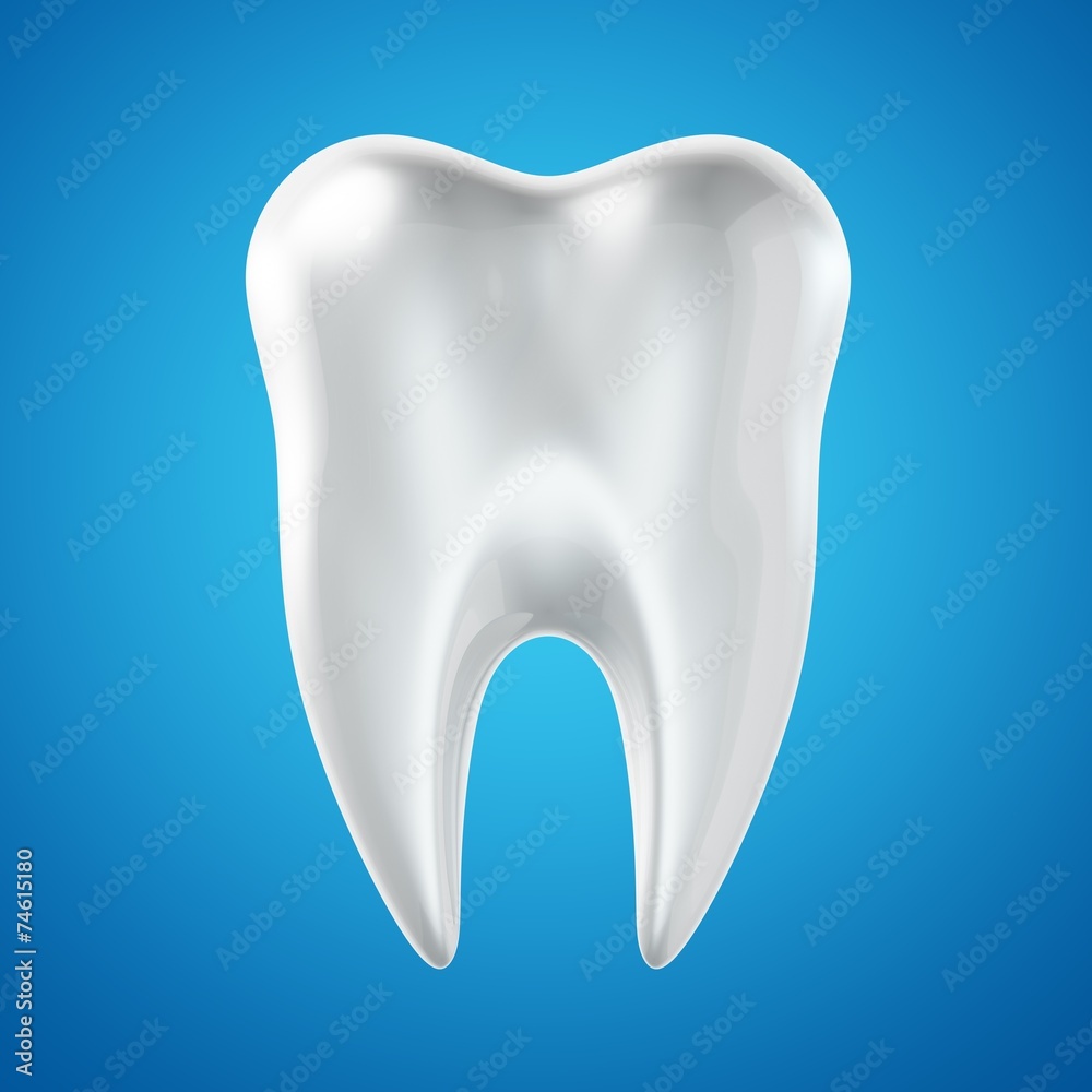3d abstract isolated dental on blue background 3d abstract isolated dental on blue background