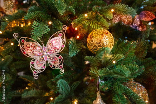 Christmas tree closeup