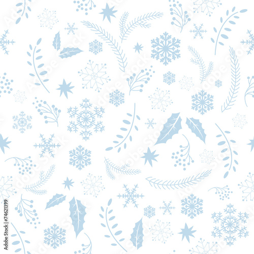 Obraz na płótnie seamless winter holiday texture
