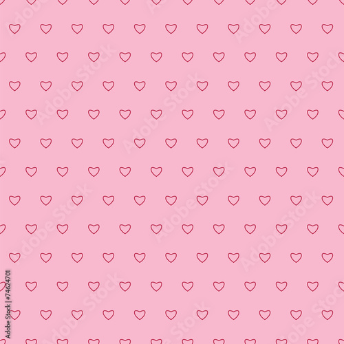 Seamless pattern with hearts for Valentine's Day