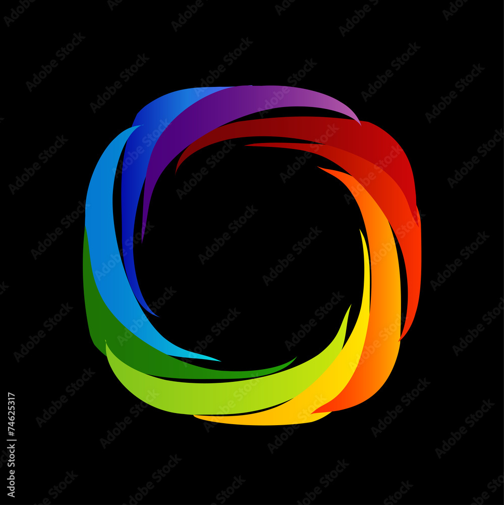 Spectrum of visible light- color wheel design Stock Vector | Adobe Stock