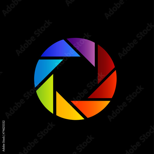 Aperture with spectrum of visible light- color wheel design