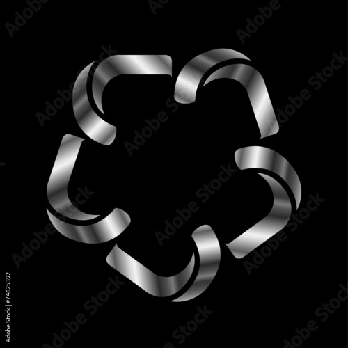 Metallic design element or logo