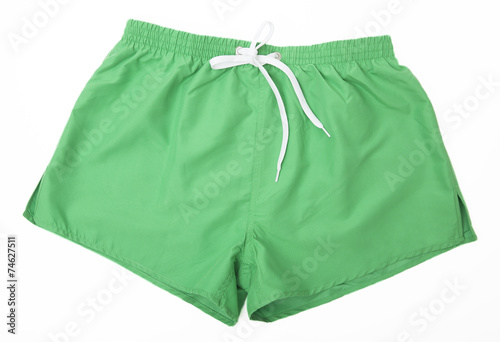 Green sport shorts