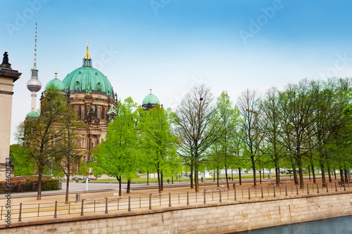 Berlin Cathedral Church and Berliner Fernsehturm photo