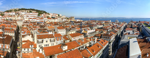 Lisbon downtown area with landmark castle  © Mauro Rodrigues