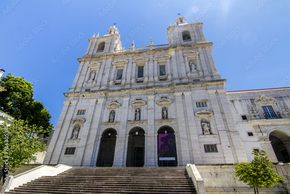 Sao Vicente de Fora church located in Lisbon