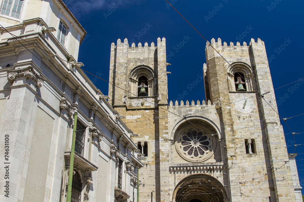 Cathedral of Se, located in Lisbon, Portugal.