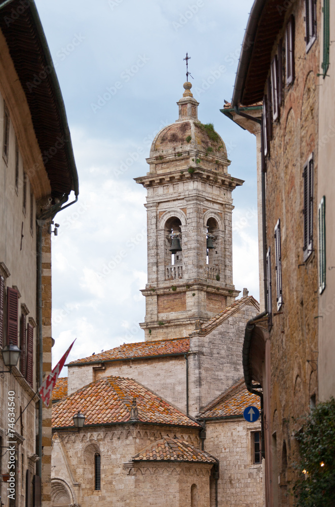  San Francesco's church in San Quirico d'Orcia, Tuscany, Italy