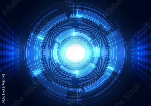 Abstract vector background. Futuristic technology style.