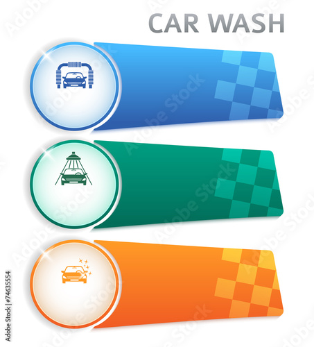 carwash-layout-horizontal-banner-button-isolated