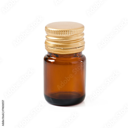 Medical bottle isolated on a white background