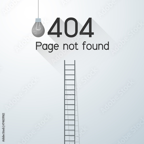 Page not found Error 404. power outage concept