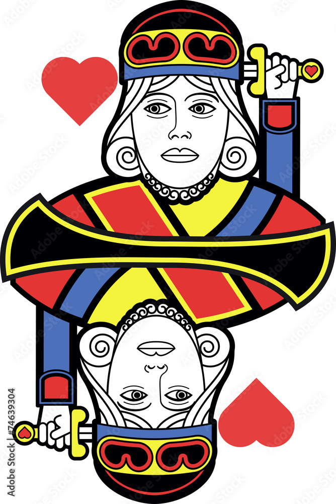 Stylized King of Hearts no card