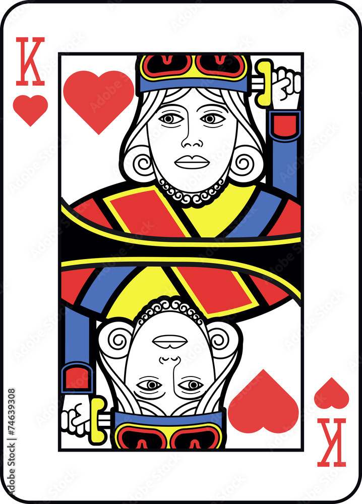 Stylized King of Hearts Stylized King of Hearts