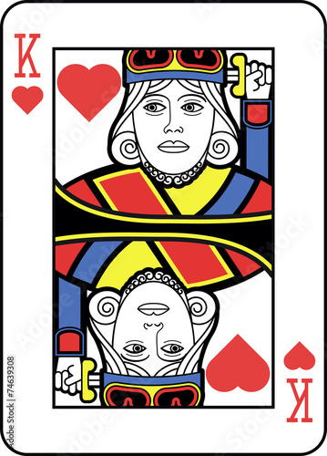 Stylized King of Hearts