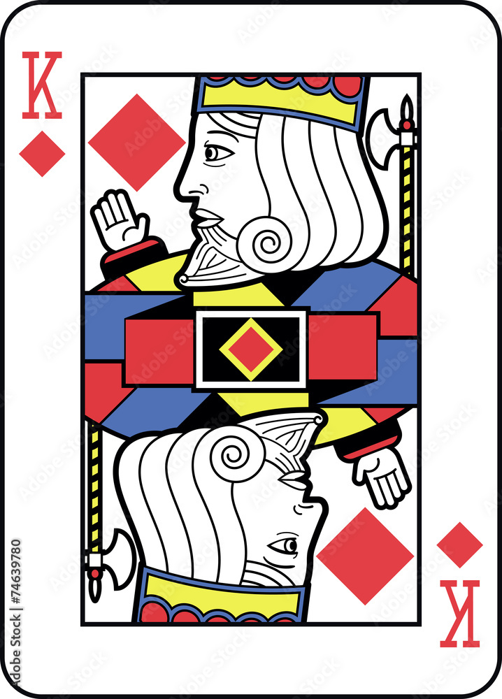 Stylized King of Diamonds Stylized King of Diamonds