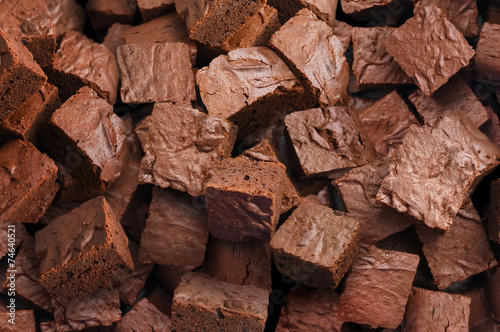 Delicious brownies background