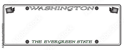 Washington License Plate