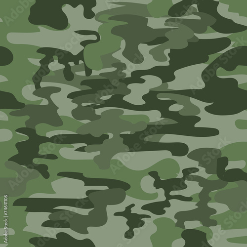 Seamless camouflage pattern in green