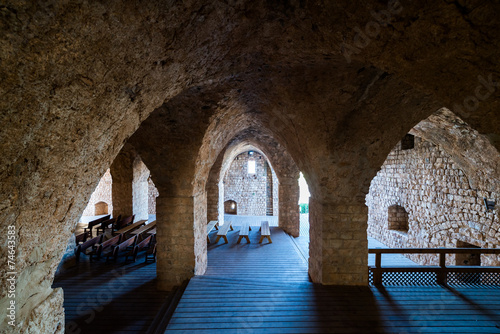 Hall in Yehiam fortress photo