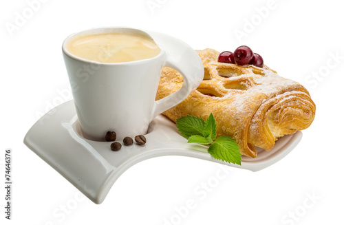 Coffee with pastry