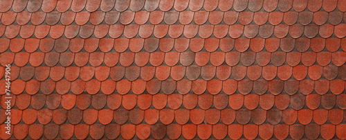 Photography Background of red roof clay tiles