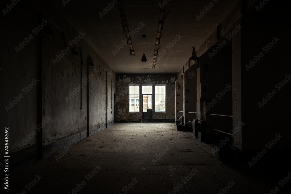 Dark and abandoned place