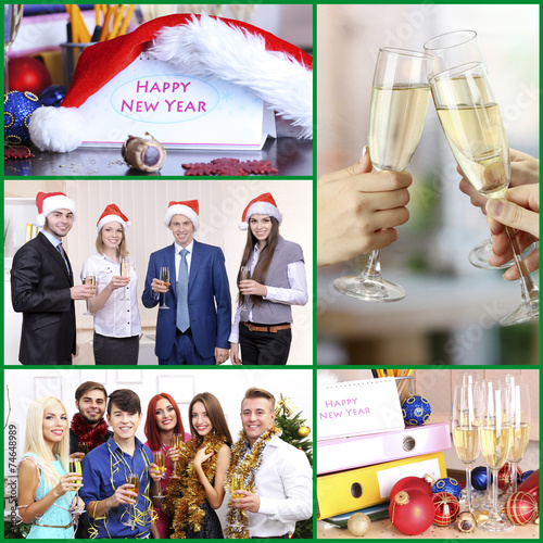 Collage of photos with New ...