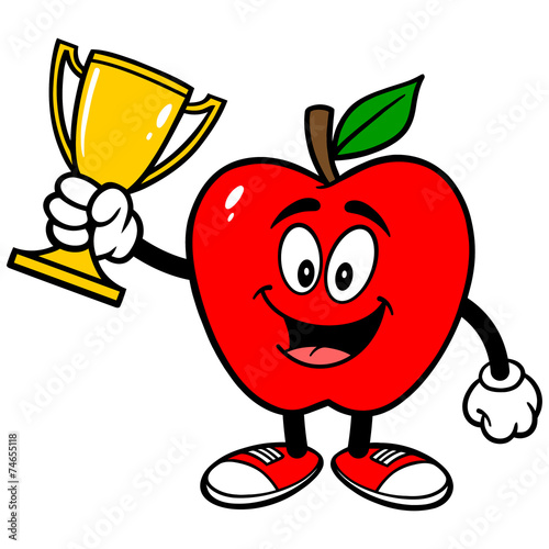 Apple with Trophy