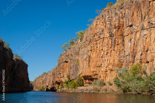 Tall cliffs in Katherine Gorge Australia