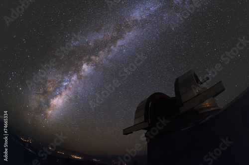 Astronomical observatory under the stars