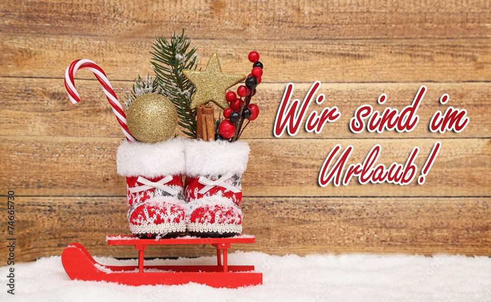 Weihnachtsurlaub StockFoto Adobe Stock