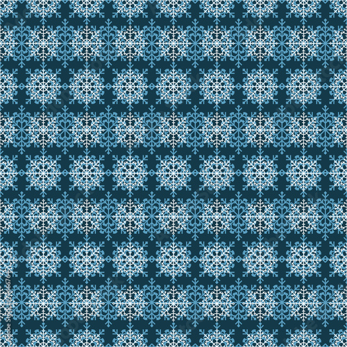 Snowflake seamless pattern. Design template