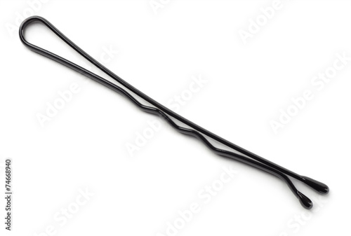 Small black metal hairpin