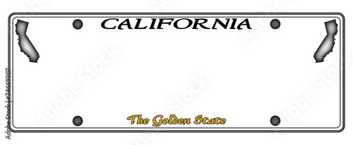 California License Plate