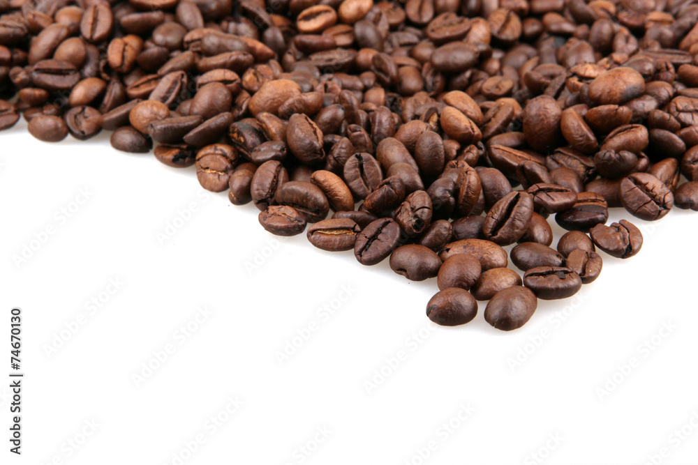 coffee beans isolated on white background coffee beans isolated on white background