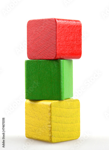 Wooden building blocks