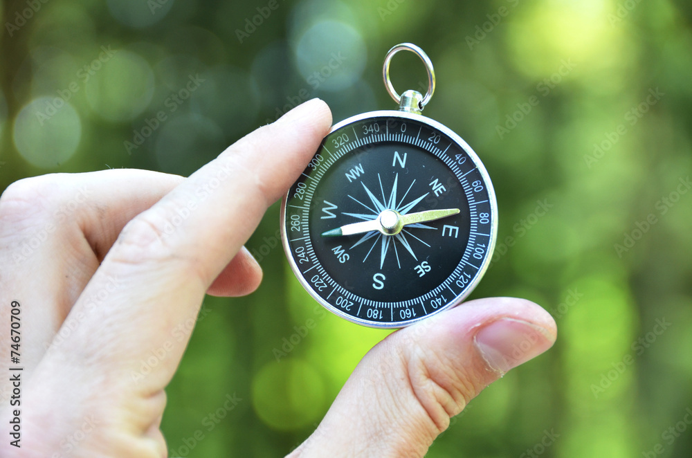Compass in the hand Compass in the hand