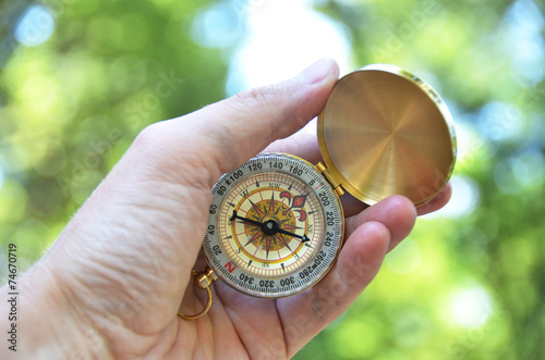 Compass in the hand